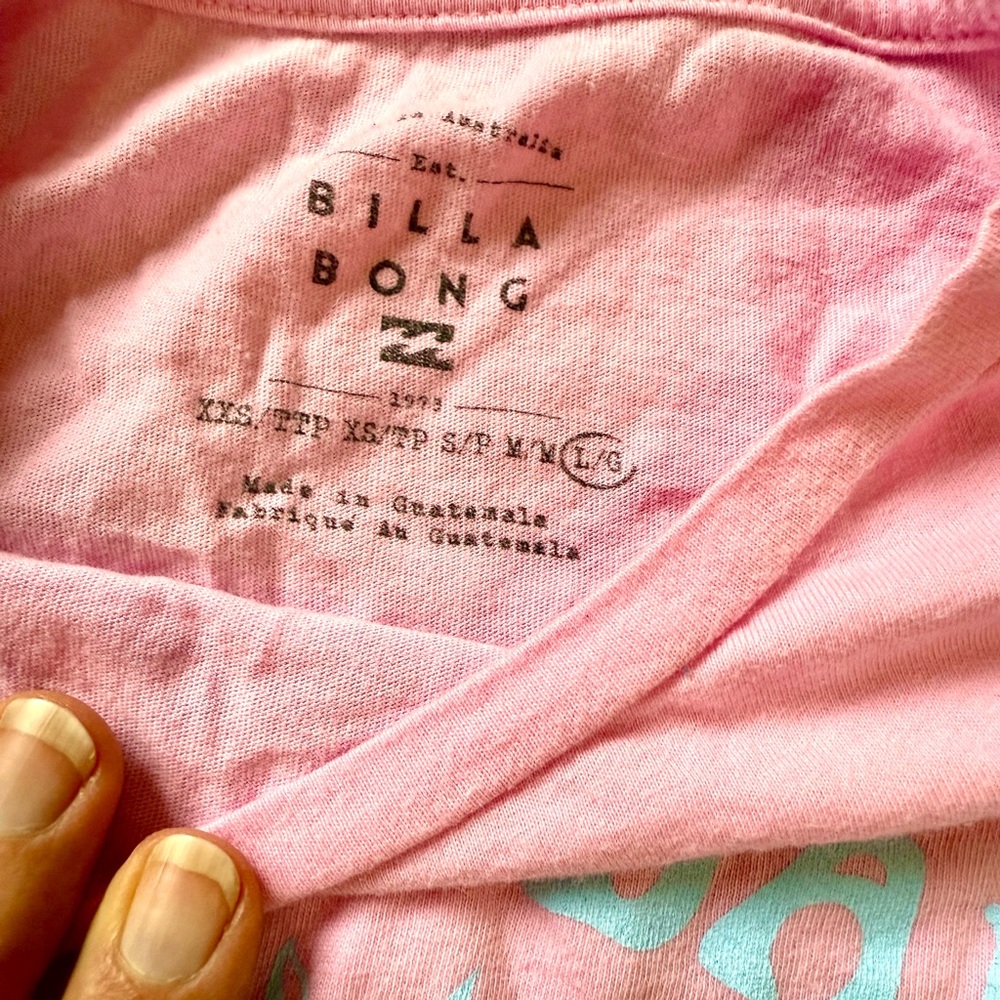 Billabong 4 Girls size L Graphic Tee Collection - Picture 7 of 12